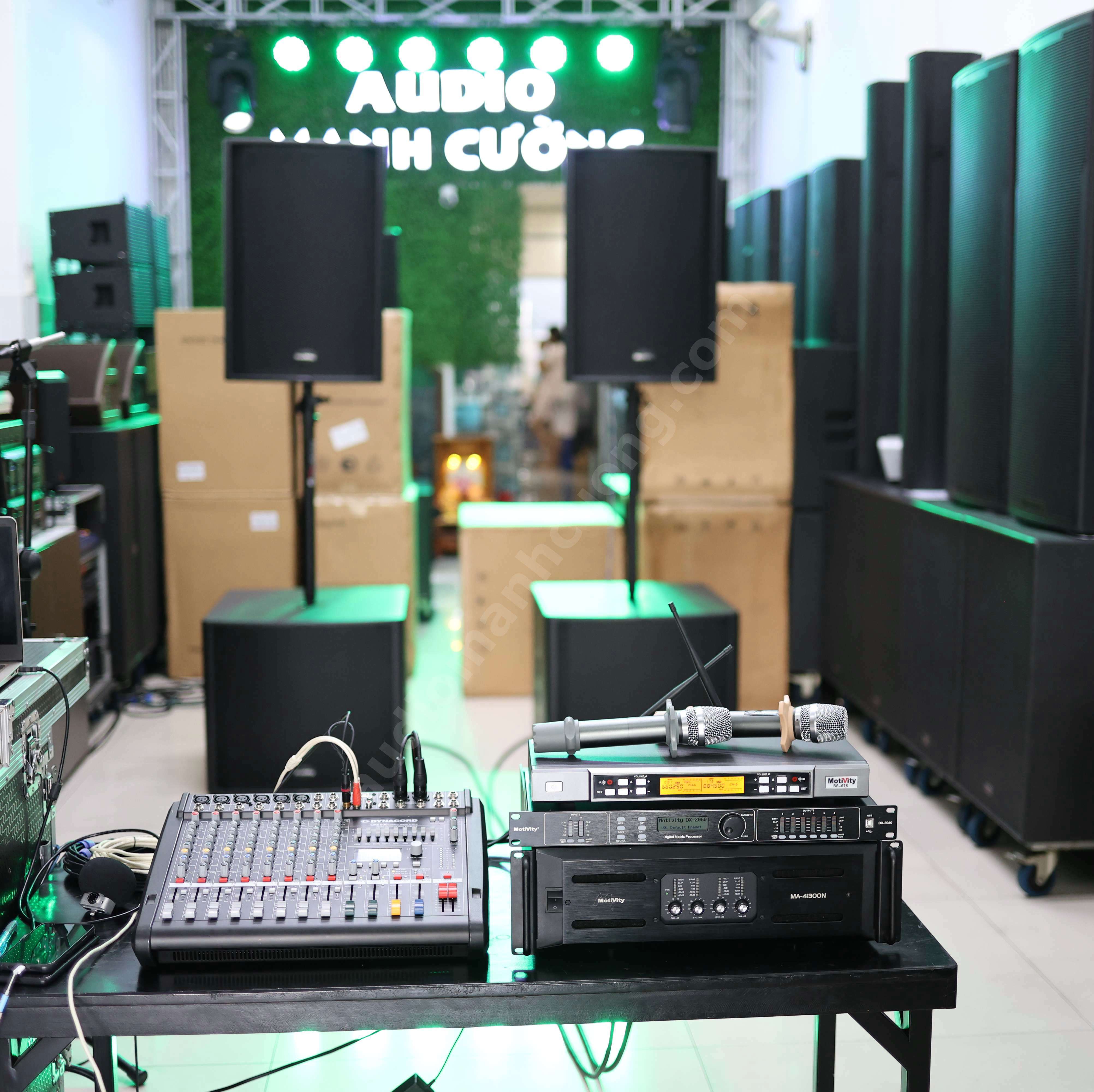 Dàn âm thanh Motivity đồng bộ – Loa NX25 vs Sub NX18B Sức mạnh sân khấu chuyên nghiệp