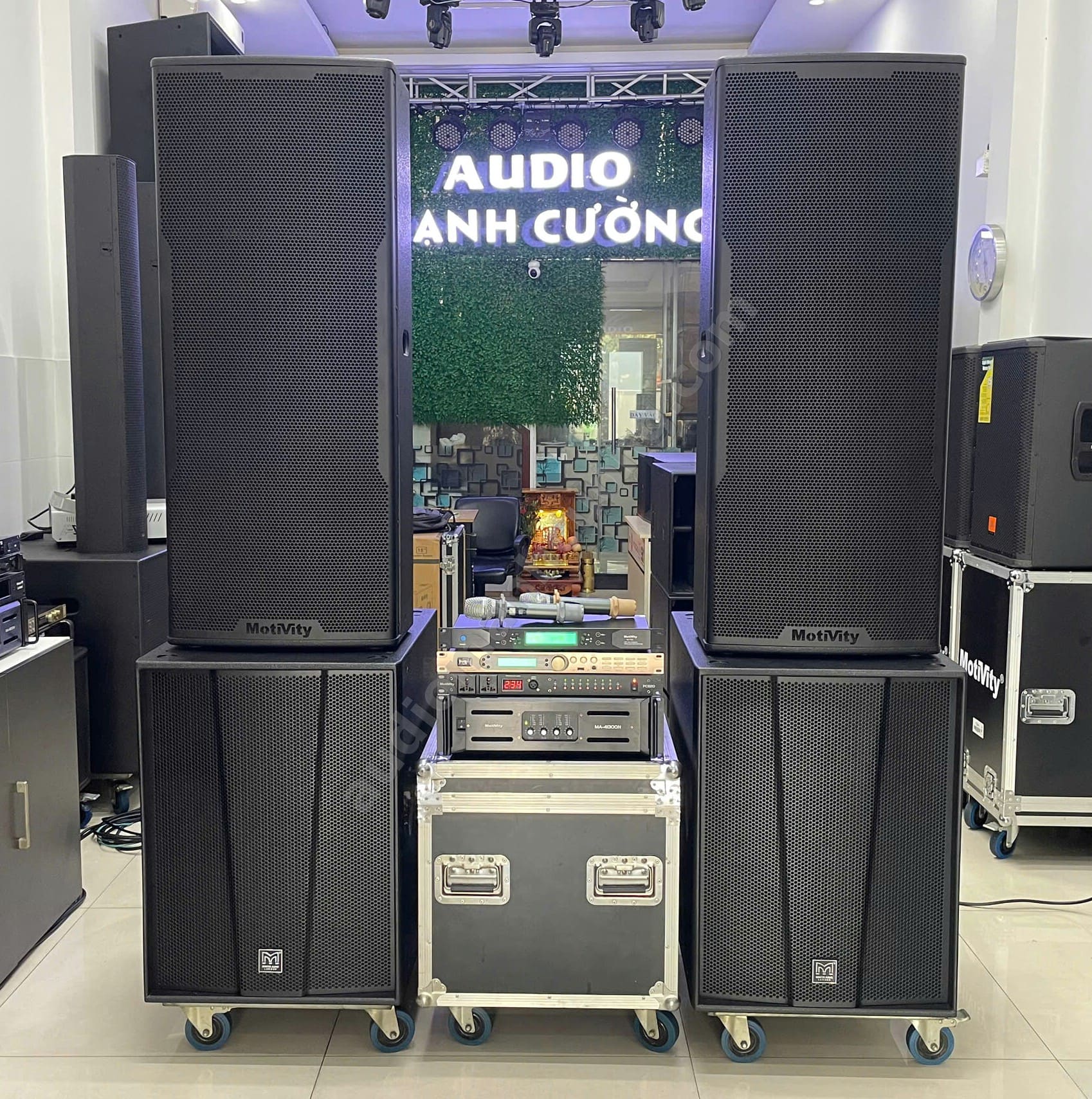 Combo loa Full Đôi - Dàn karaoke kinh doanh cao cấp 65 triệu, âm thanh mạnh mẽ – bền bỉ