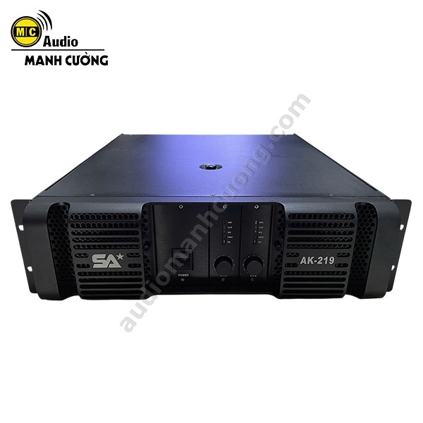 Cục đẩy công suất SAsound AK219 – Main 2 kênh 1800W/kênh, lựa chọn hoàn hảo để kéo sub