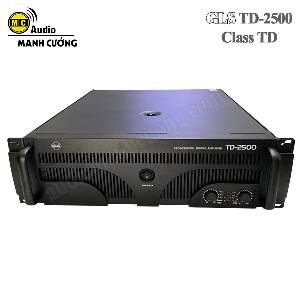 Cục Đẩy Công Suất GLS TD-2500 – Thế Hệ Mới Công Nghệ Class TD, Sức Mạnh 2500W x 2 Kênh Chuẩn Mực Cho Sub Đôi Coil Lớn