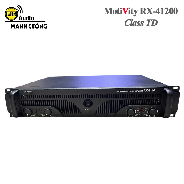 Cục đẩy Class TD RX-41200 –  1200W x 4 kênh dành cho hệ thống chuyên nghiệp